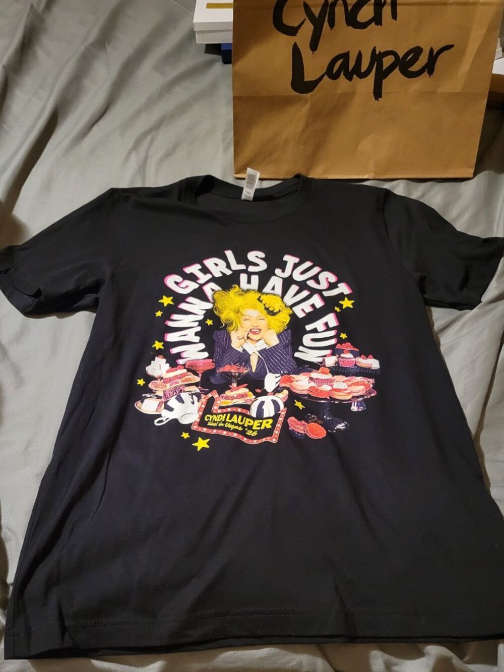 Cindy Lauper 2026 Las Vegas Tour Tshirt M size